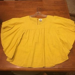 Yellow, old navy, worn once